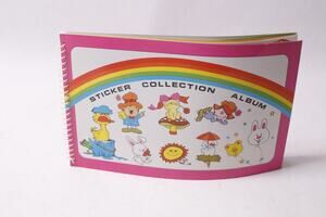 80s 90s Vintage Sticker Collection Album USED Scrapbooking Craft Project ~ 2606